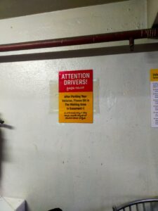 Attention Lobby Sign Board