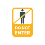 do not enter